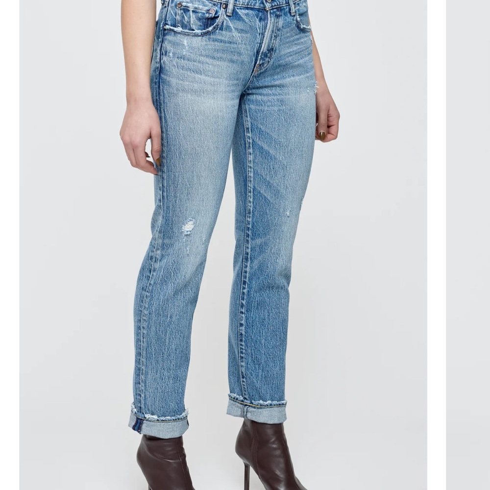 Moussy Straight Leg Jeans Classic Style - Picture 9 of 10
